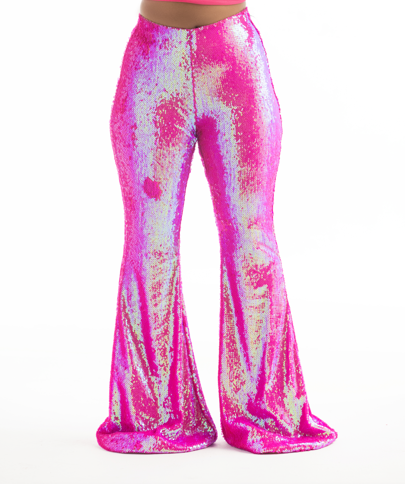 THE SEQUIN PANT - PINK –